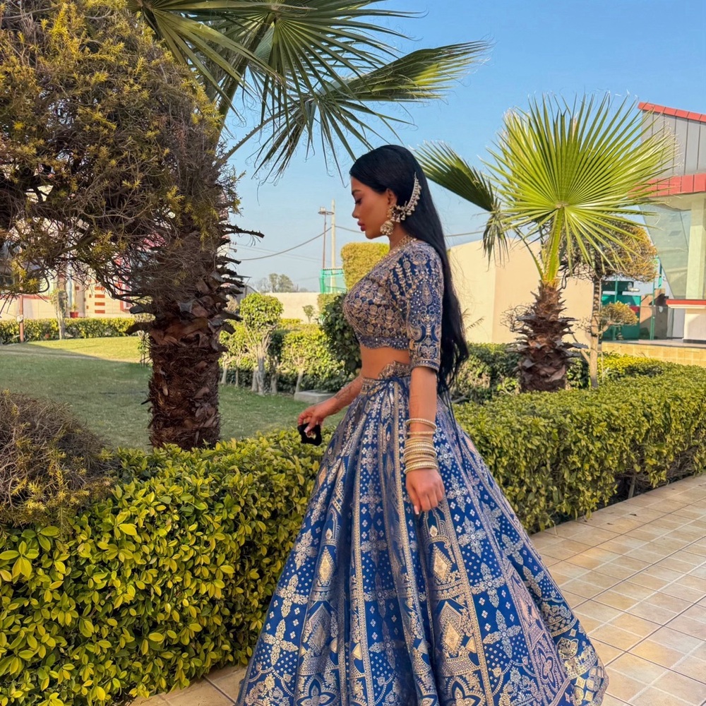 BLUE LEHENGA- BRAND NEW WORE ONCE